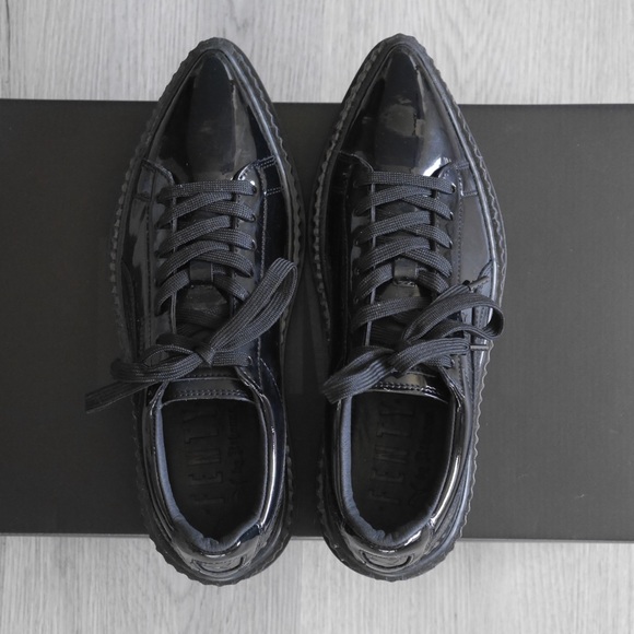 FENTY x Puma black patent leather point toe platform creepers - Picture 2 of 9
